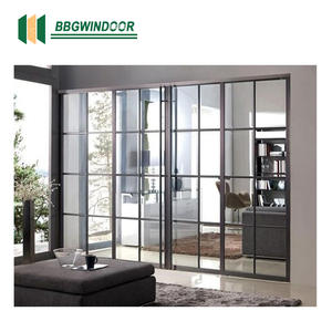 Lukliving, puerta corredera <span class=keywords><strong>de</strong></span> vidrio hermética <span class=keywords><strong>de</strong></span> aluminio <span class=keywords><strong>de</strong></span> alta resistencia, puerta corredera <span class=keywords><strong>de</strong></span> gran vista, <span class=keywords><strong>de</strong></span> puerta <span class=keywords><strong>de</strong></span> barra doble Kits, 8 pies con barra Colonial - Product Image 4