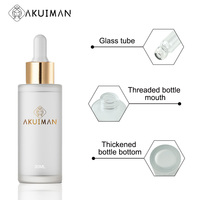 Flacon Compte-Gouttes pour Huile Essentielle en Verre Transparent 15ml 30ml 50ml et Boîte