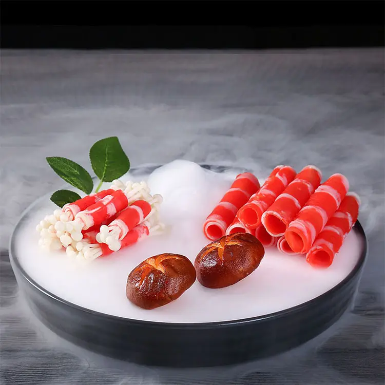 Hot Bán Tái Sử Dụng Nhà Hàng Khách Sạn Matte Màu Đen Vòng Melamine Sushi Đá Khô Tấm