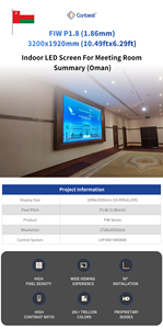 Canbest Fiw P1.8 1.86Mm 3840xukraine Mm 12.6x6.ukraine 2560xukraine Mm kapalı Led ukrayna'da restoran için duvar tipi Video ekranı ekran - Product Image 5