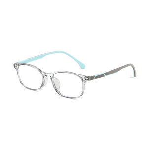 Wanda Children's Blue Light Blocking <b>Glasses</b> TR90 Rectangle Frame PC Lens K8209 Plano Kids Eyewear - Product Image 5