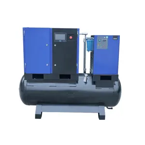 Cina di vendita calda 4 in 1 essiccatore rotativo e serbatoio dell'acqua 7.5kw 15kw 20hp 8bar 16bar compressore d'aria a vite industriale