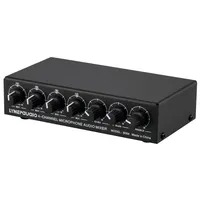 B054 4-Channel Microfono Supporto Mixer Stereo di Uscita Con Riverbero Alti E Bassi di Regolazione USB 5V di Alimentazione Spina DEGLI STATI UNITI