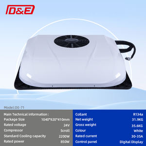 Nuevo Aire Acondicionado de Estacionamiento CNDE con Doble Ventilador 12/24V para Camiones, Autocaravanas y Furgonetas - Product Image 6