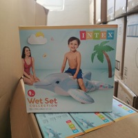 INTEX 58535 jouet de flotteur pour enfants avec 2 poignées robustes jouets de requin gonflables flotteur de piscine