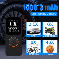 Digital Dual Display ABS Cordless & Corded Tire Inflator Pump 150psi Car Air Compressor With Power Bank Function Motorcycle Cars