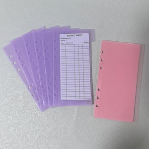 Etiquetas personalizadas de alta calidad Durable PP Multi colores Accesorios de presupuesto Hojas sueltas A6 Sobres de efectivo Set Tab Sobre de efectivo - Product Image 4