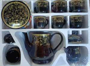 Black Marble Pattern Porcelain <b>Dinnerware</b> <b>Set</b> Ceramic Tea <b>Set</b> Cup and Saucer Round Plate Bowl Gift Tableware 15 pcs tea cup <b>set</b> - Product Image 2