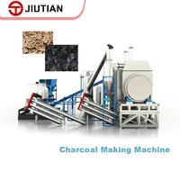Machine de carbonisation continue en acier inoxydable à haute efficacité pour la production de charbon de bois à partir de biomasse, sciure de bois et coques de riz