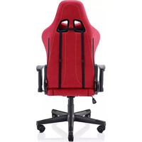 Chaise de bureau PC rouge confortable, chaise de gaming de luxe durable, chaise de gaming inclinable avec support lombaire pour salle de jeu et maison