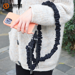 Ylds Chất lượng cao màu đen dây điện thoại di động polyester có thể điều chỉnh mang theo Vai điện thoại di động Trường hợp vòng cổ dây đeo vai - Product Image 3