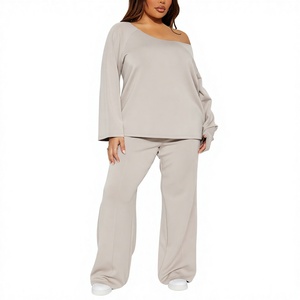 Pantalon large pour homme, taille élastique, coton, décontracté, gris, automne - Product Image 1