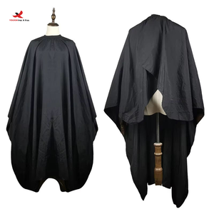 Cape de coiffure imperméable en tissu mélangé de qualité supérieure, tablier de barbier, serviettes humides pour la coiffure - Product Image 1