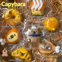 Juguete Blandito de la Serie Capibara, Textura Suave, Rebote Lento, Alivio del Estrés, Gadget Seguro, No Tóxico, Silicona de Dibujos Animados, Individual