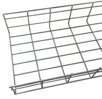 Plateau de câblage flexible en treillis métallique en acier inoxydable de haute qualité, fourni par l'usine, avec revêtement en zinc, plateau de pose de câbles à prix avantageux