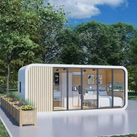 Cabine Apple préfabriquée économique 10ft/20ft – Bureau et hôtel haut de gamme, maison portable et mobile avec panneaux sandwich