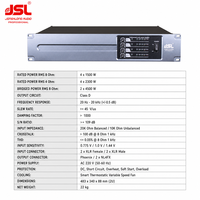 Amplificateur de puissance de classe D, amplificateur audio professionnel 4U pour système de sonorisation, équipement DJ, amplificateur en rack