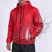 Veste coupe-vent légère à imprimé léopard et guépard personnalisé, réactive à l'eau, imperméable, changeant de couleur, pour homme, style streetwear outdoor