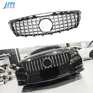 ABS negro de plata de la rejilla frontal para Mercedes Benz CLS clase W2018 2011 - 2014 frente del coche de carreras Billet parachoques parrilla GT estilo - Product Image 1
