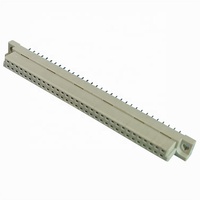 Haute stabilité 2.54mm pas Double rangée prise mâle à Angle droit Dip plaqué or Din41612 2*32P 64 POS PCB connecteurs de fond de panier