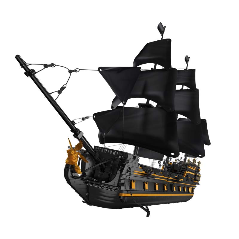 Mould King 13186 Black Pearl Pirates Ship Building