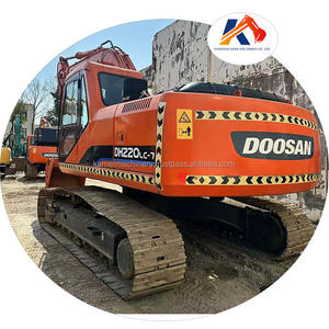 Pelle sur chenilles DX220LC-7 22 tonnes Doosan marque dh220-7 bas prix pelle d'occasion Original 95% nouveau bon état - Product Image 1