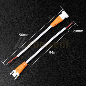 Conectores de alimentación LED con hebilla de bloqueo Cable de 15cm de longitud Conector macho hembra Paso de enchufe de 2 pines 3mm para tira de luces LED de controlador - Product Image 3
