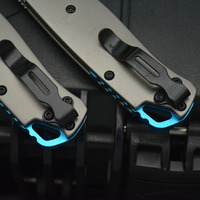 Draagbare Outdoor Edc Tool Vouwmes Stalen Mes Titanium Legering Handvat Survival Pocket Mes Voor Dagelijks Camping Oem Beschikbaar
