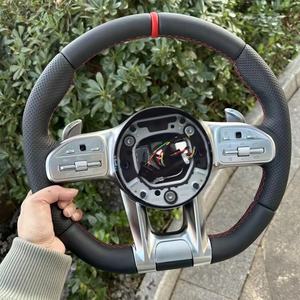 Volant sport en cuir personnalisé pour Benz <span class=keywords><strong>Mercedes</strong></span> Classe C Classe E AMG GLS GLA W205 W204 W213 2012-2021 Haute Qualité - Product Image 1