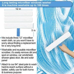 Chất Lượng Cao Không Có Vệt Thêm Mạnh Mẽ Mở Rộng Cực Đa Chức Năng Công Cụ Làm Sạch Scraper Rửa Kit Thích Hợp Cho Cửa Sổ Cao - Product Image 4