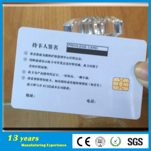 Nhà Máy Giá PVC có thể in thẻ thông minh 4442 4428 liên hệ với chip IC iso7816 RFID cho khách sạn kinh doanh thanh toán thành viên thẻ - Product Image 4