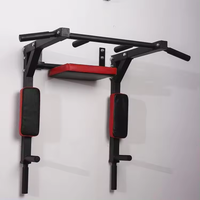 Barre de traction murale multifonctionnelle en acier pour tractions, dips et exercices de musculation à domicile