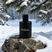 Flacons de parfum opaques les plus vendus 50ml 30ml Bouteille en verre rond noir mat avec couvercle cylindrique