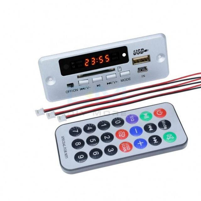 Mini 5V MP3 Decoder Board Blue-tooth Call Decoding module MP3 FM WAV U-Disk & TF Card USB With 2*3W Amplifier Remote Controller