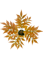 Décoration d'automne TREESMAS 32*40 cm, plantes artificielles jaunes dorées pour intérieur/extérieur, décoration esthétique en plastique pour la pièce, design personnalisable, Chine