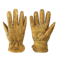 Gants de travail en cuir de vache en gros, gants de jardinage utilitaires antidérapants et résistants à l'usure pour la construction et le jardinage en extérieur