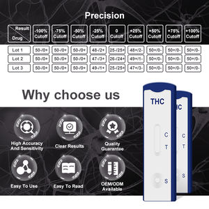 SAFECARE मूत्र कोलाइडयन गोल्ड प्रतिरक्षा Chromatographic परख दवाओं रैपिड टेस्ट डिवाइस - Product Image 5