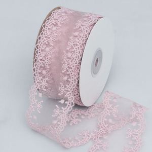 Ruban en dentelle florale délicat de 4,5 cm sur 5 yards, largeur et motif personnalisés, pour robe de mariée et décoration de vêtements - Product Image 5