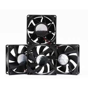 Ventilateur axial DC 20mm 40mm à 120mm 4010 8025 9225 12038 12V 24V 48V avec roulement à billes et pales en plastique, ventilateur de refroidissement 80x80x25 - Product Image 1