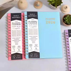 2026 A5 Spiral Calendar <b>Book</b> PP Customizable Plan Notebook This Year's Notebooks for School Office - Product Image 3