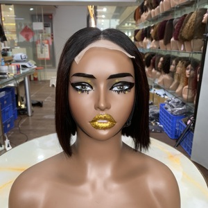 Wholesale Price SDD Bone Straight Short <b>Bob</b> <b>Wigs</b> Human Hair 4x4 Lace Closure <b>Wigs</b> for Black Women - Product Image 2