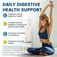 Capsules d'enzymes digestives probiotiques à marque privée OEM, complément pour la santé intestinale, fibres prébiotiques, super-aliments verts, vente en gros