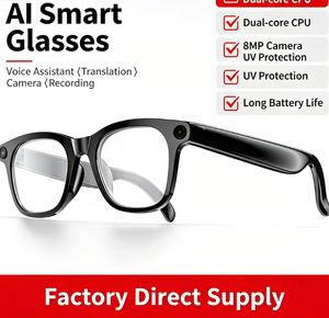 First Person Video Recording Smart <b>Glasses</b> Hd <b>Camera</b> Stereo Sound Ai Real Time Translation Ai Voice Recording Magnetic Charging - Product Image 5
