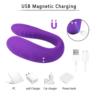 Jouets sexuels pour couples, vibrateur en forme de U, télécommande portable, 10 modes, étanche, <span class=keywords><strong>silicone</strong></span>, rechargeable magnétique, <span class=keywords><strong>vibro</strong></span> - Product Image 3