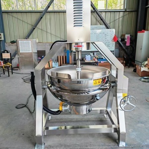 Marmite de cuisson à gaz à agitation planétaire en acier inoxydable à double enveloppe pour soupes, beurre de cacahuète et confiseries - Product Image 2