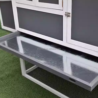 Grand poulailler de luxe en bois pour l'extérieur, mobilier d'élevage en bois, maisonnette imperméable pour poules pondeuses, en bois de sapin et PVC
