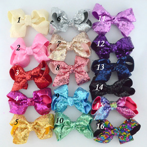 Nuevo Pasador de Pelo con Lazo de Lentejuelas de 12 cm, Estilo Europeo y Americano, para Bebés y Niños - Adorable Diadema con Lazo <span class=keywords><strong>JOJO</strong></span> - Product Image 2
