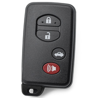 Nouvelle Coque de Clé de Voiture à 4 Boutons avec Lame Non Taillée pour Télécommande Intelligente et Entrée Sans Clé – Remplacement pour Véhicules