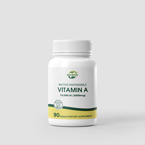 Comprimés de Vitamine A 10 000 UI OEM/ODM très demandés - Peau, yeux, vision et système immunitaire sains - Solubles dans l'eau pour une absorption maximale - Product Image 1