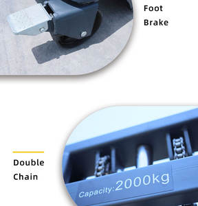 Haizhili 1.5טון 2טון מופעל יד מלגזה מעקה הידראולי מלגזה משאית מעקה מדליק - Product Image 5